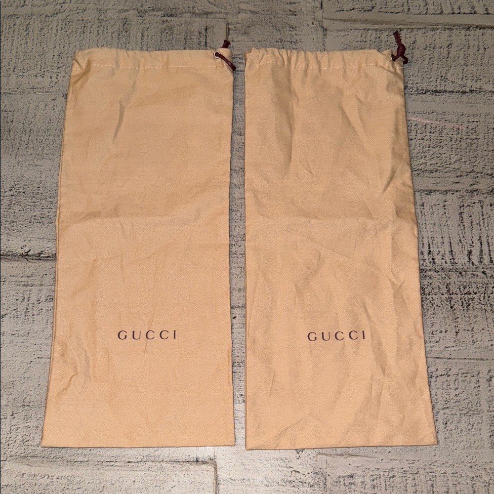 Authentic Gucci Beige Dust Bags